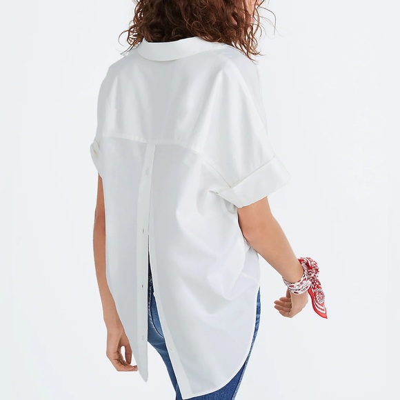 ✖️sold✖️🪻 Madewell Courier Button Back Shirt - Picture 3 of 9
